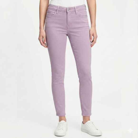 GAP Lavender Purple Skinny Ankle Jeans Size 12 Coquette Pastel Soft Girl - Picture 1 of 7